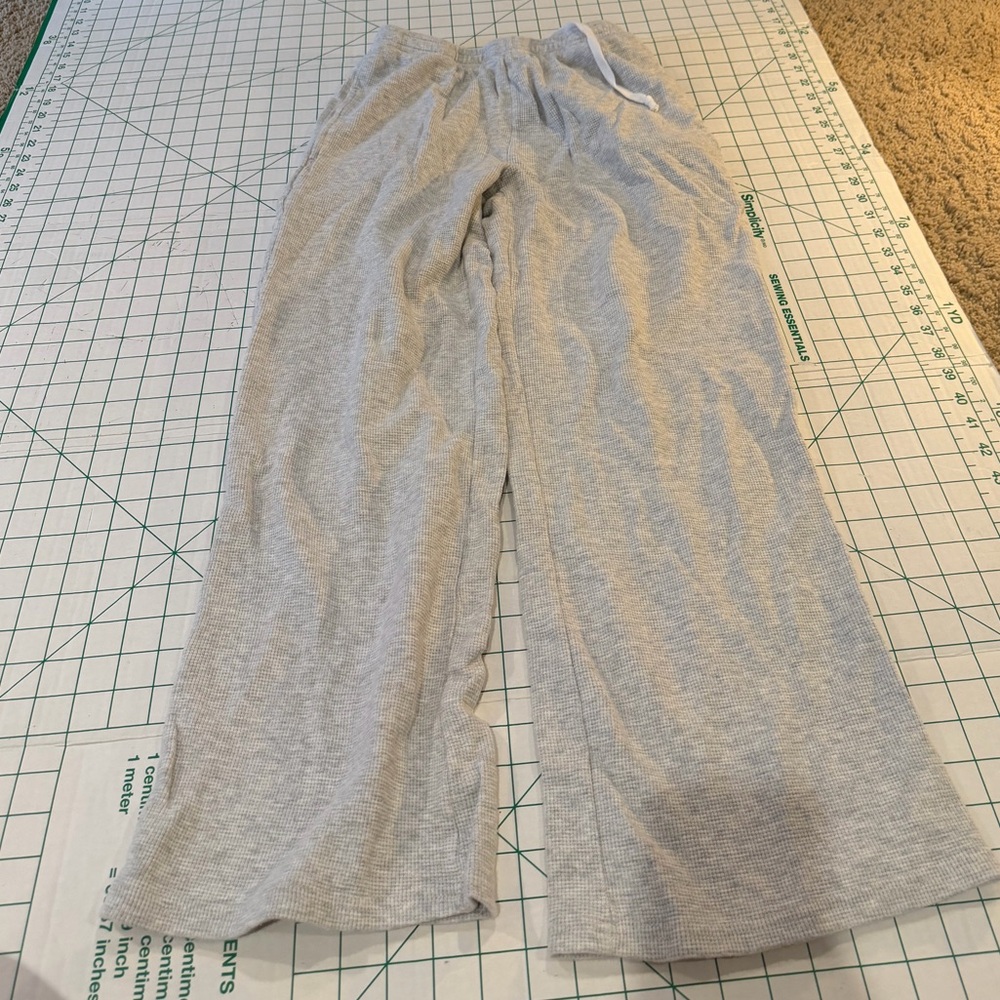 John galt waffle wide leg pants